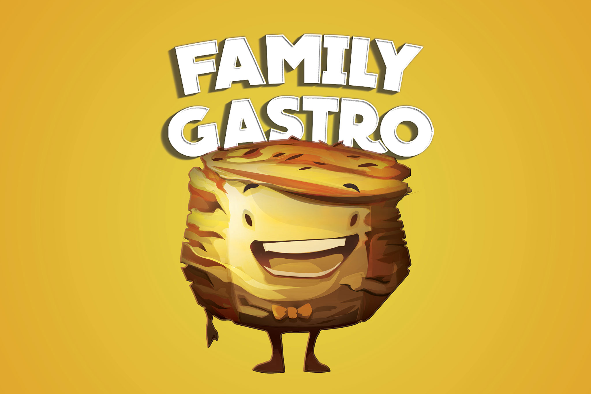 Grafické stvárnenie maskota pre firmu Family Gastro