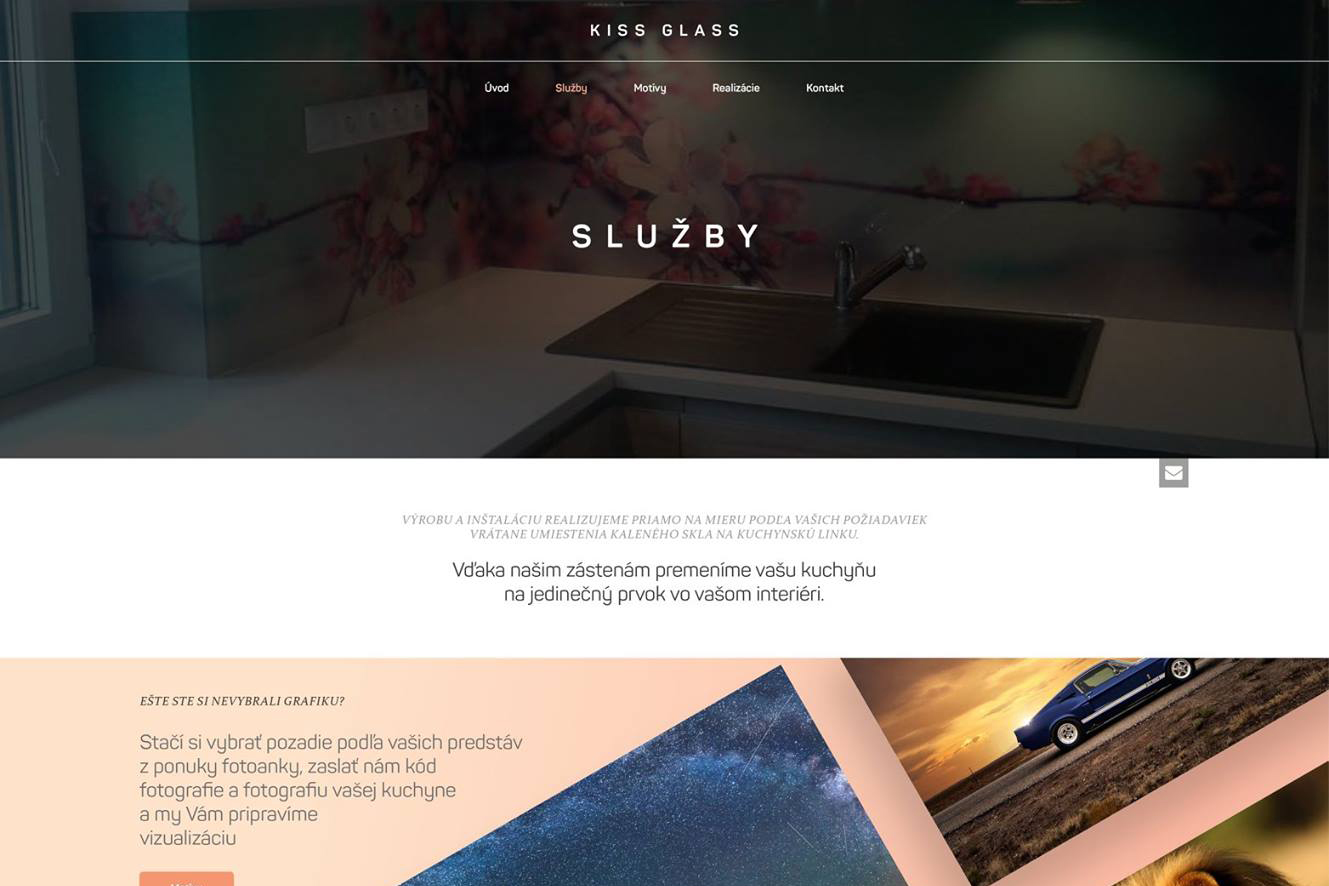 Kiss Glass - Grafický návrh a webdizajn